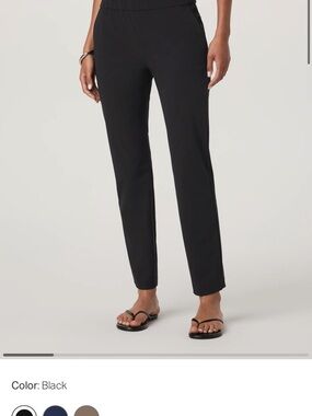 Vuori Straight-Leg Pull-On Pants with Elastic Waist